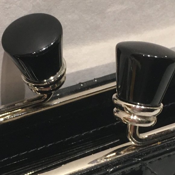 Sondra Roberts Black Quilted Clutch - Picture 5 of 8